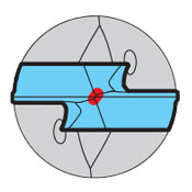 Heavy chisel edge wear and tear